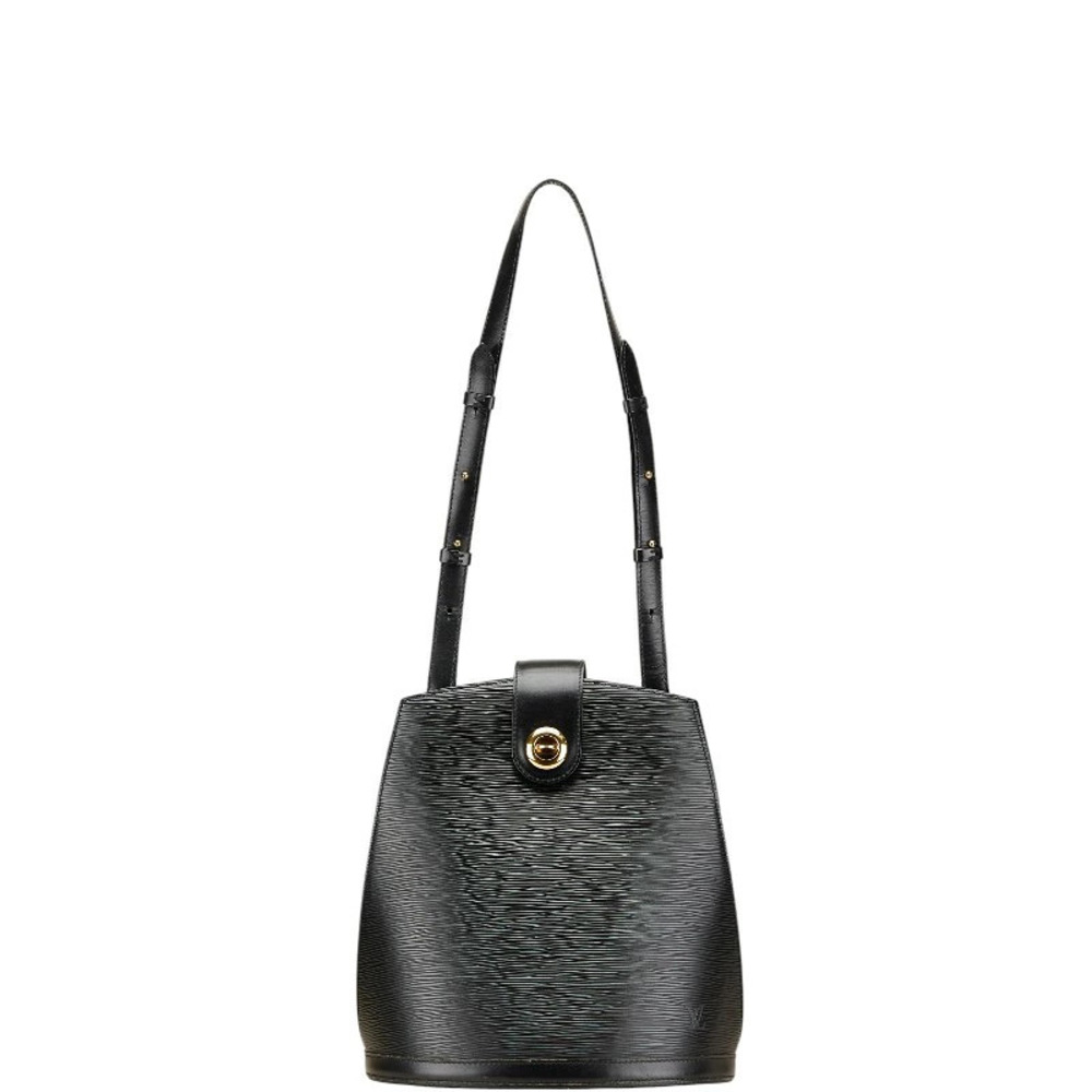 Louis Vuitton Epi Cluny Shoulder Bag Noir Black Leather